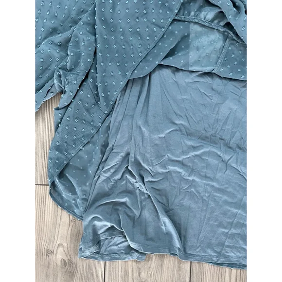 Oak and Pearl Blue Blouse Top Women's Size 4X - Picture 3 of 3